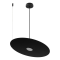 Lustră suspendată pe cablu PIATTO 1xGX53/15W/230V diametru 45 cm neagră