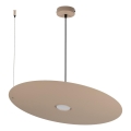 Lustră suspendată pe cablu PIATTO, 1xGX53/15W/230V, Ø 55 cm, bej