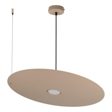 Lustră suspendată pe cablu PIATTO, 1xGX53/15W/230V, Ø 55 cm, bej