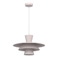 Lustră suspendată pe cablu PLATO, 1xE27/15W/230V, crem