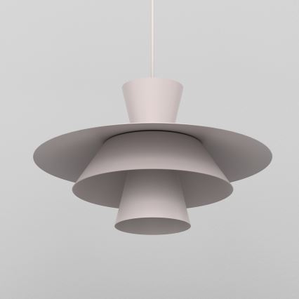 Lustră suspendată pe cablu PLATO, 1xE27/15W/230V, crem