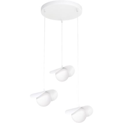 Lustră suspendată pe cablu RITUAL 3xG9/8W/230V albă