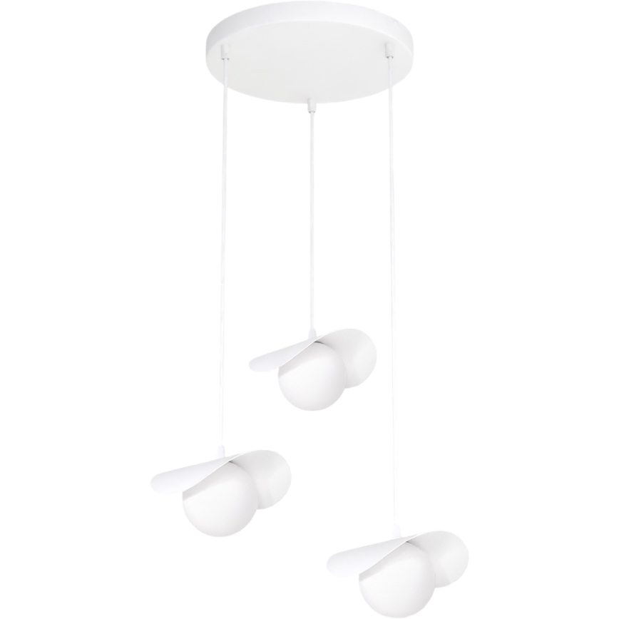 Lustră suspendată pe cablu RITUAL 3xG9/8W/230V albă