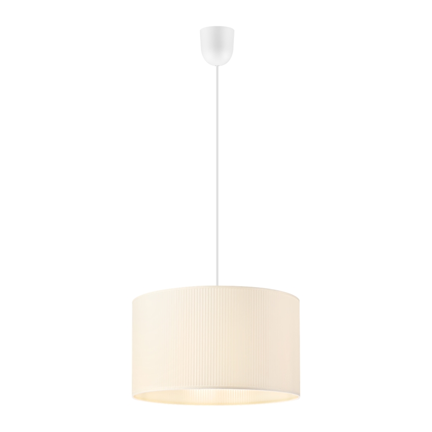 Lustră suspendată pe cablu SIRJA PLISADO 1xE27/15W/230V Ø 35 cm crem