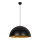Lustră suspendată pe cablu SIVANI, 1xE27, 40W, 230V, Ø 60 cm, negru/cupru