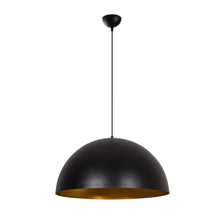 Lustră suspendată pe cablu SIVANI, 1xE27, 40W, 230V, Ø 60 cm, negru/cupru