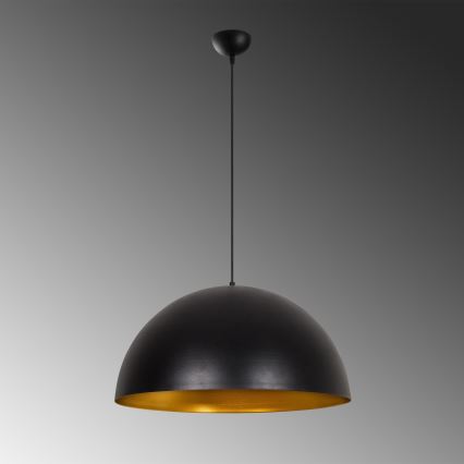 Lustră suspendată pe cablu SIVANI, 1xE27, 40W, 230V, Ø 60 cm, negru/cupru