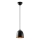 Lustră suspendată pe cablu TATTOO, 1x E27/40W/230V, Ø 16 cm, negru