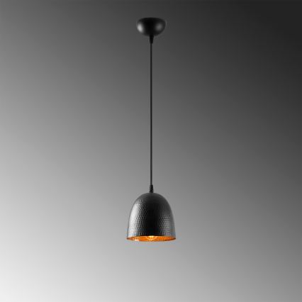 Lustră suspendată pe cablu TATTOO, 1x E27/40W/230V, Ø 16 cm, negru
