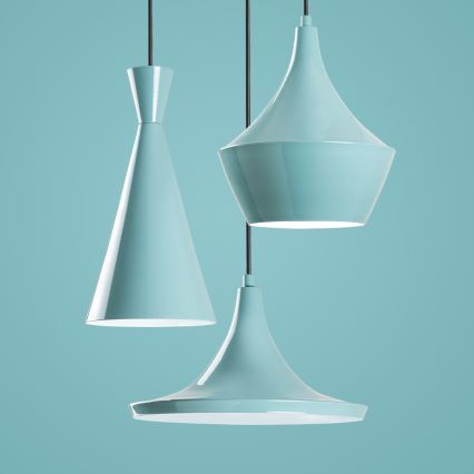 Lustră suspendată pe cablu TOM, 3 x E27, 40 W, 230 V, albastră