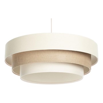 Lustră suspendată pe cablu TRINITI 1xE27/60W/230V, Ø 40 cm, crem/bej