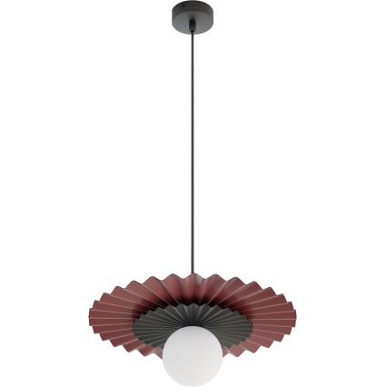 Lustră suspendată pe cablu UMBRA 1xG9/8W/230V negru/roșu