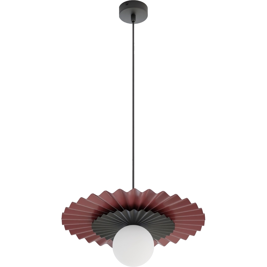 Lustră suspendată pe cablu UMBRA 1xG9/8W/230V negru/roșu