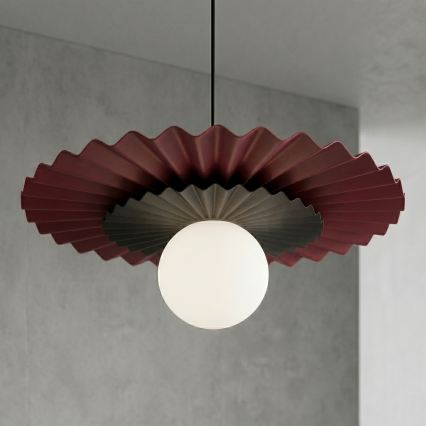 Lustră suspendată pe cablu UMBRA 1xG9/8W/230V negru/roșu