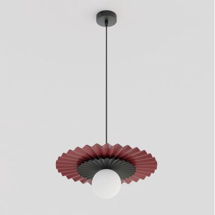 Lustră suspendată pe cablu UMBRA 1xG9/8W/230V negru/roșu
