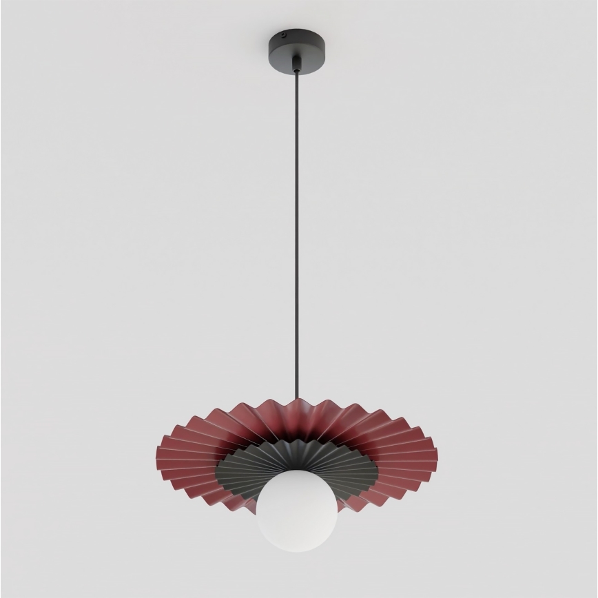 Lustră suspendată pe cablu UMBRA 1xG9/8W/230V negru/roșu