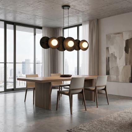 Lustră suspendată pe cablu UMBRA, 6x G9, 8W, 230V, negru