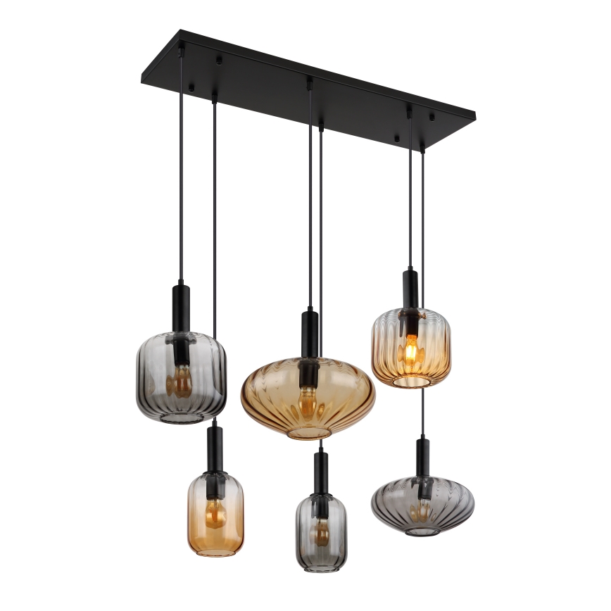 Globo - Lustră suspendată cu cablu 6xE27/60W/230V