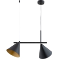 Lustră suspendată pe cablu ZELTA 2xE27/15W/230V neagră