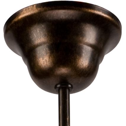 Lustră suspendată pe lanț RETRO II 5xE27/60W/230V, patină neagră