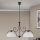 Lustra suspendată pe lanț RULA 2xE27/40W/230V alb/bronz