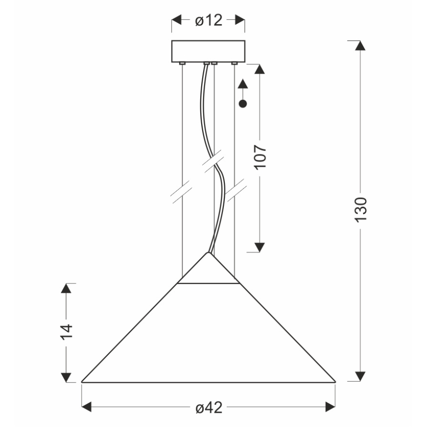 Lustră suspendată PRESTO pe cablu, 1xGX53/10W/230V, Ø 42 cm, auriu/gri fumuriu