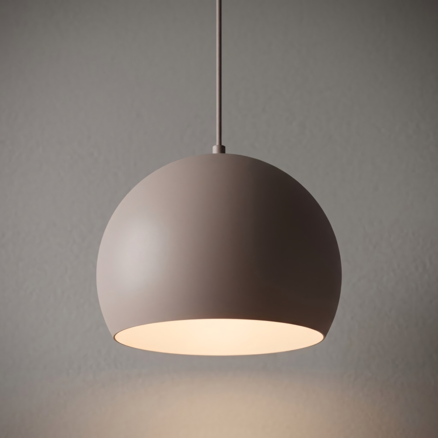 Lustră suspendată SOOL 1xE27/15W/230V Ø27 cm crem