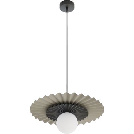Lustră suspendată UMBRA 1xG9/8W/230V negru/bej