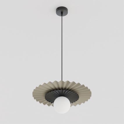 Lustră suspendată UMBRA 1xG9/8W/230V negru/bej