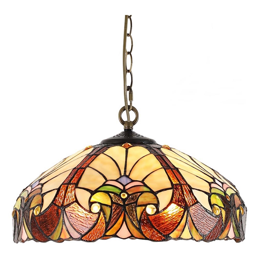 Lustră TIFFANY XX cu lanț, 2xE27/60W/230V - Prezent 1700