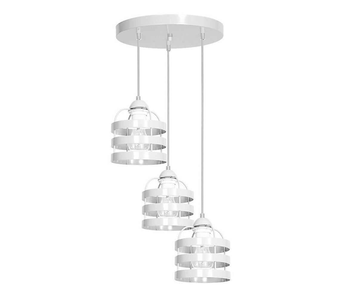 Lustra TUBE 3xE27/60W/230V alb