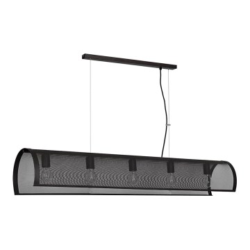 Lustră TUNNEL 5xE27/60W/230V negru