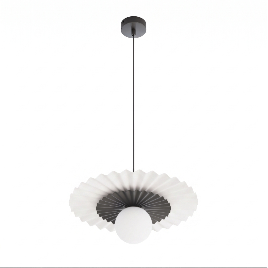 Lustră UMBRA pe cablu, 1xG9/8W/230V, negru/alb