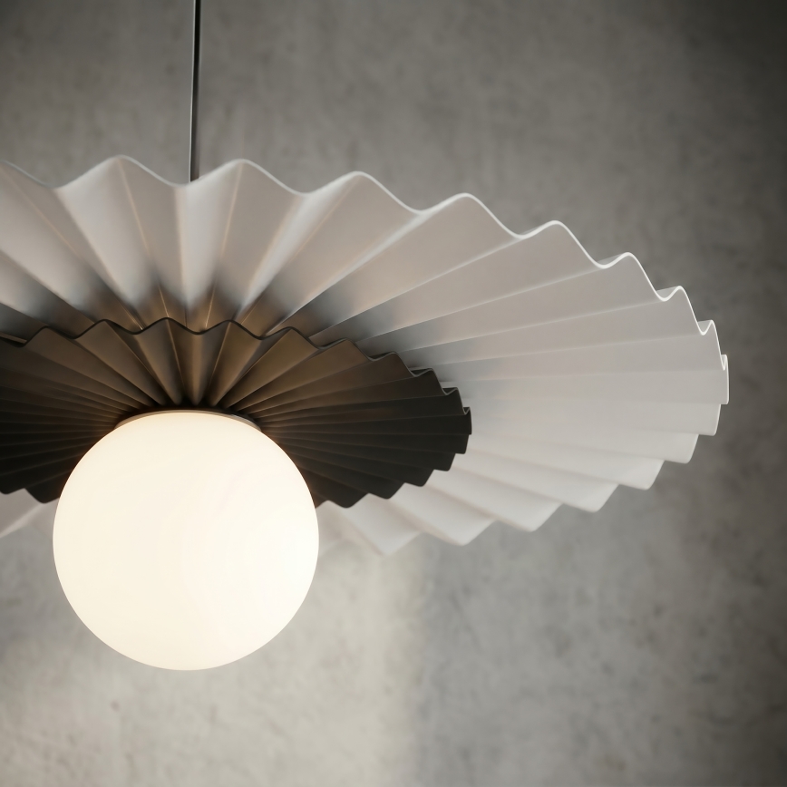 Lustră UMBRA pe cablu, 1xG9/8W/230V, negru/alb