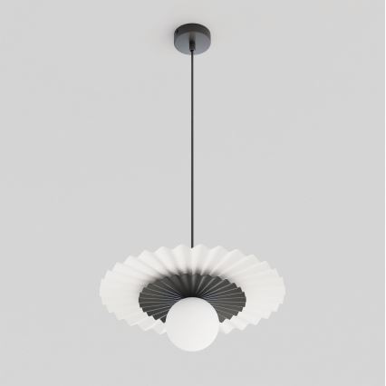Lustră UMBRA pe cablu, 1xG9/8W/230V, negru/alb