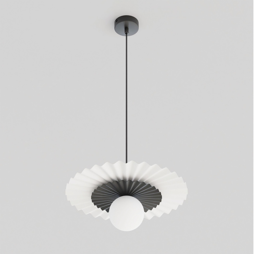 Lustră UMBRA pe cablu, 1xG9/8W/230V, negru/alb