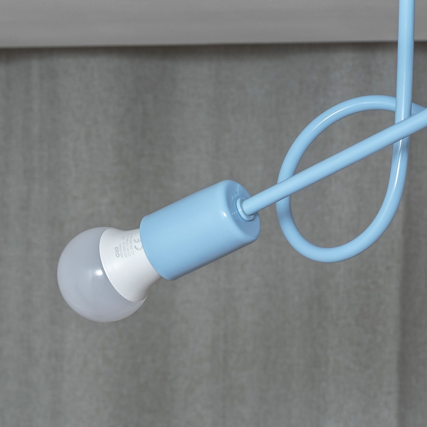 Lustru aplicat OXFORD, 2xE27/15W/230V, albastru