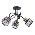 Lustru aplicat ZAHARA 3xE27/10W/230V, negru