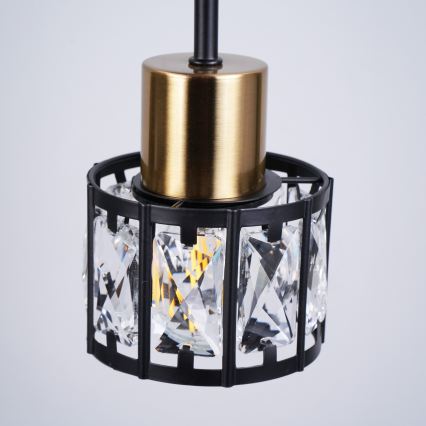 Lustru aplicat ZAHARA 3xE27/10W/230V, negru