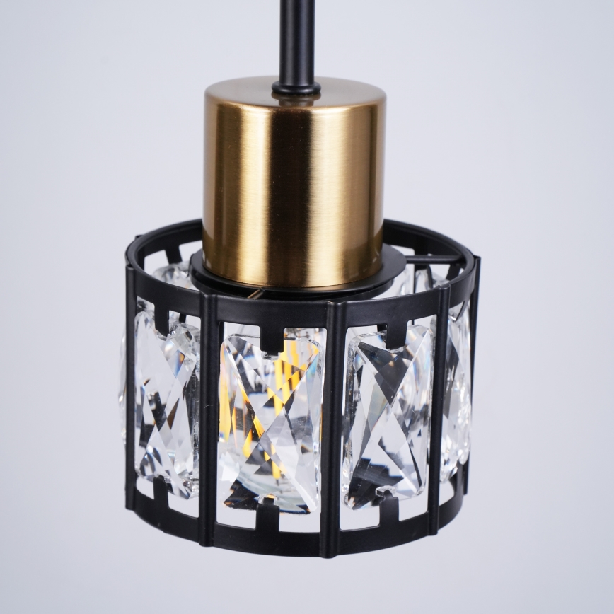 Lustru aplicat ZAHARA 3xE27/10W/230V, negru