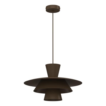 Lustru pe cablu PLATO 1xE27/15W/230V, maro