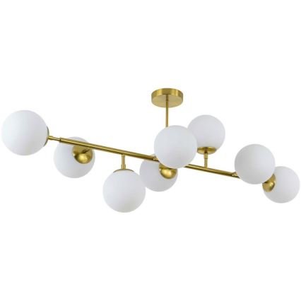 Lustru pe tijă DORADO, 8x E14, 40W, 230V, auriu