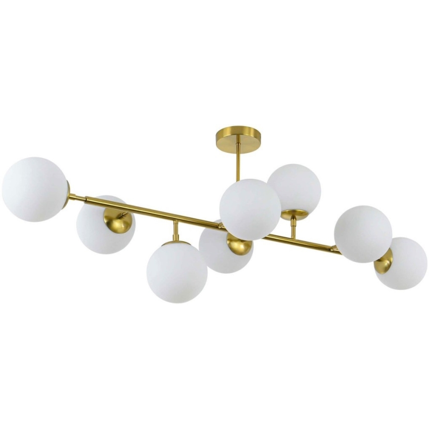Lustru pe tijă DORADO, 8x E14, 40W, 230V, auriu
