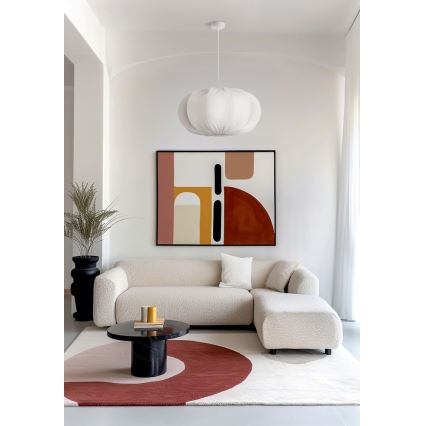 Lustru suspendat pe cablu CAFEE, 1x E27, 40W, 230V, Ø 52 cm, alb