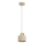Lustru suspendat pe cablu PARKLA 1xE27/15W/230V bej/auriu
