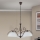 Lustru suspendat pe lanț RULA 3xE27/40W/230V Ø 70 cm alb/bronz