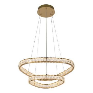 LUXERA 46152 - Lustră LED pe cablu MIST LED/65W/230V 4000K auriu