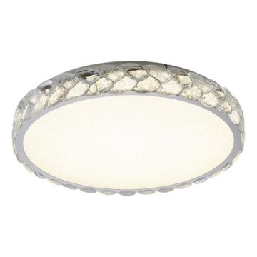 LUXERA 46154 - Plafonieră LED LARUNA, 43W, 230V, 4000 K (alb neutru), Ø 60 cm, crom mat