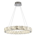 LUXERA 46156 - Pendul LED pe cablu LARUNA, 38W, 230V, 4000K, crom mat
