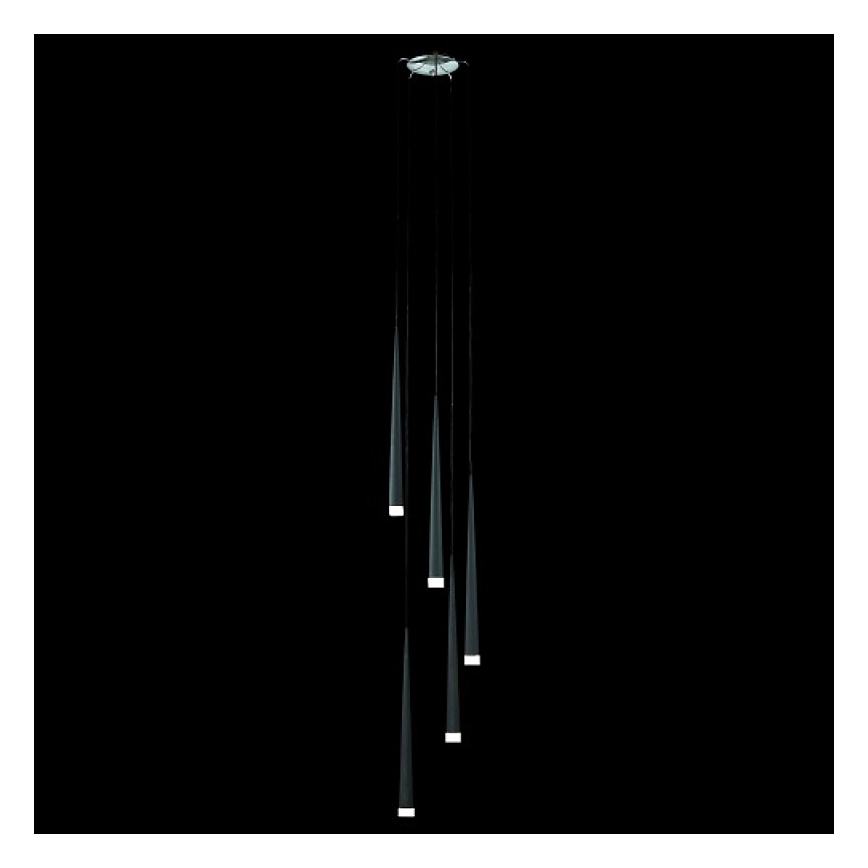 LUXERA 48004 - Lustra EBONY 5xG9/40W/230V